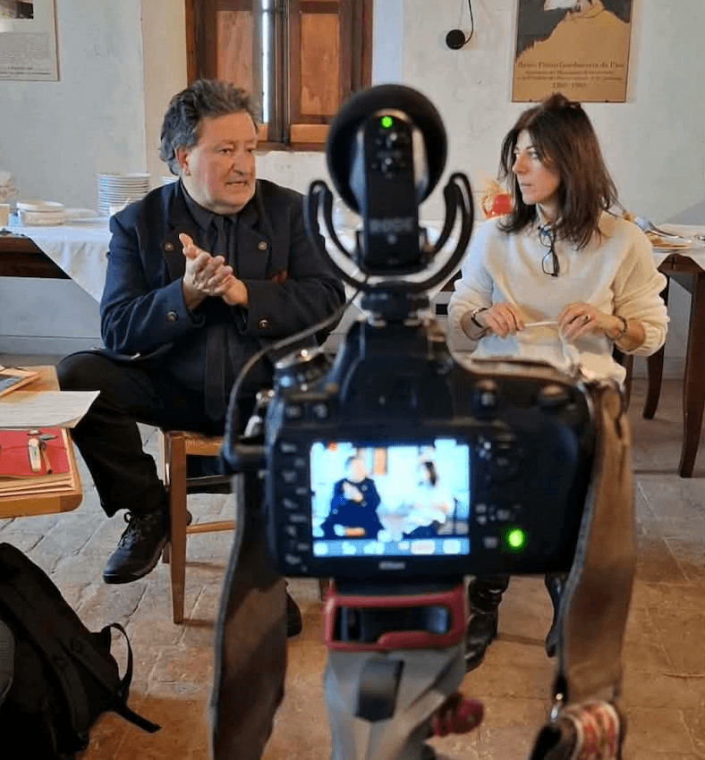 L'architetto Sandro Polci e la direttrice di SenzaFiltro Stefania Zolotti