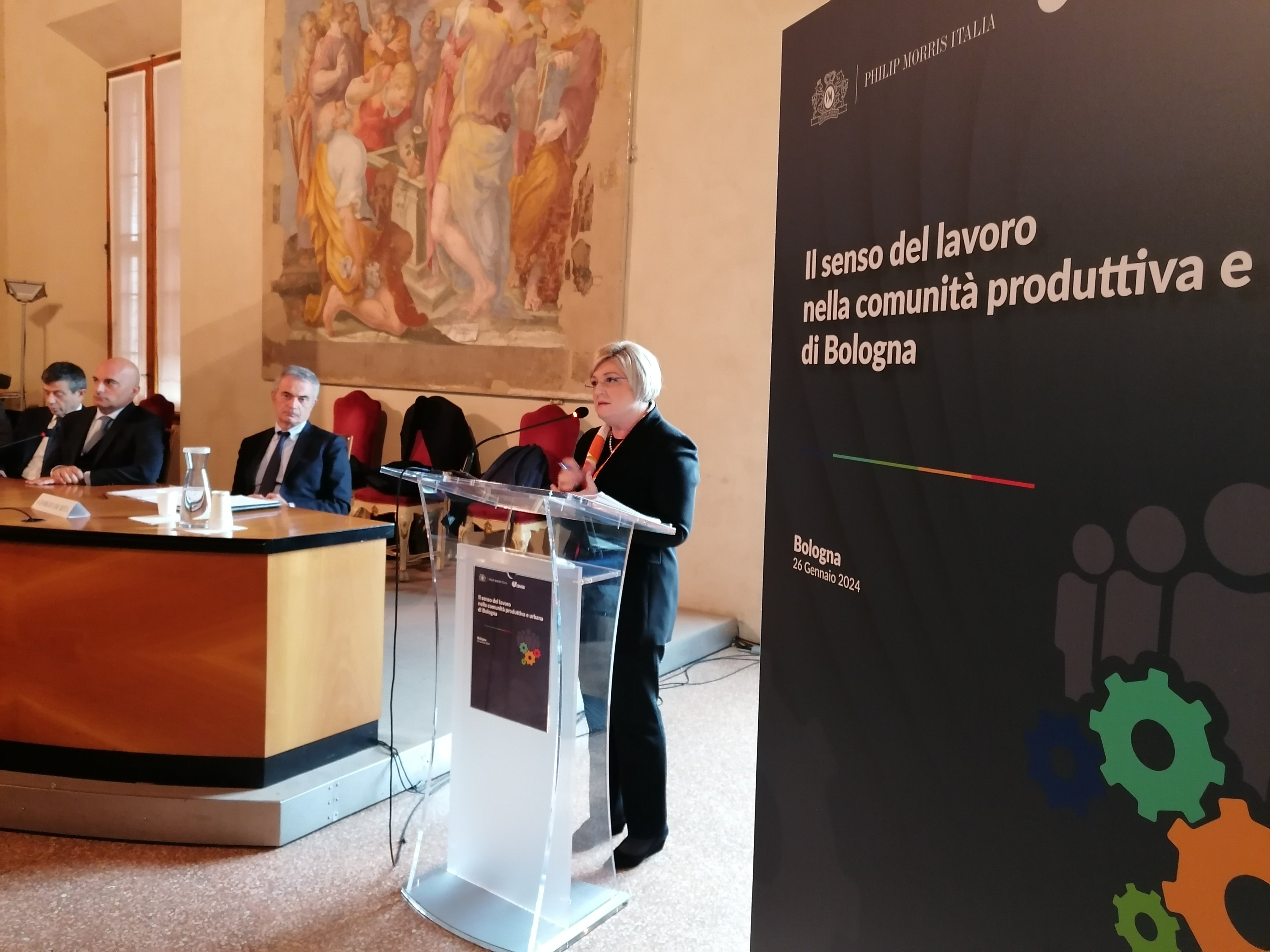 La ministra del Lavoro Marina Elvira Calderone alla presentazione del rapporto Censis