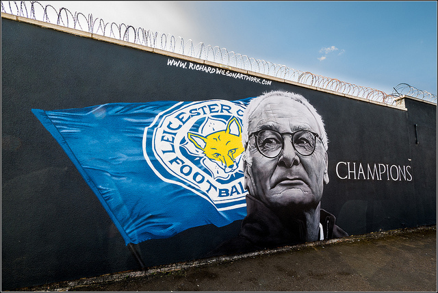 vincere non basta: murale sul Leicester di Claudio Ranieri